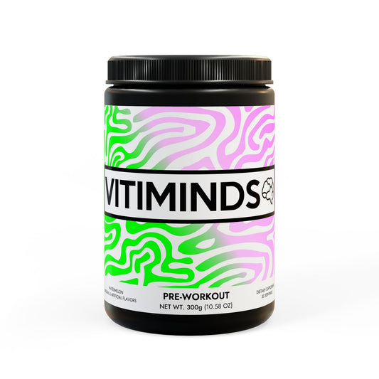 Vitiminds Pre-Workout Supplement, Watermelon (300g, 10.58oz)